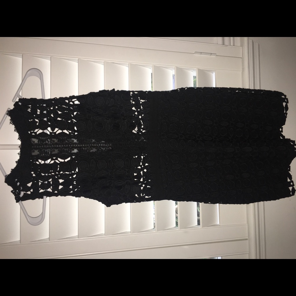 Black lace dress